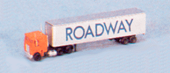 Tractor w/two Trailers -- Roadway