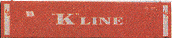 45' Sea Container pkg(2) -- K-Line #1 (red)