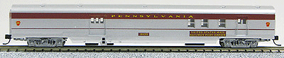85' Smooth-Side Railway Post Office - Ready to Run w/Micro-Trains(R) Couplers -- Pennsylvania Railroad (Loewy Fleet of Modernism, red, tuscan Letterboard)