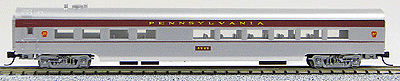 85' Smooth-Side Diner - Ready to Run w/Micro-Trains(R) Couplers -- Pennsylvania Railroad (Loewy Fleet of Modernism, red, tuscan Letterboard)