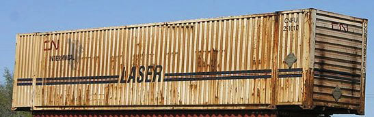 48' Intermodal Container 2-Pack - Ready to Run -- Canadian National Set #2 (Laser Scheme, white, red, blue)