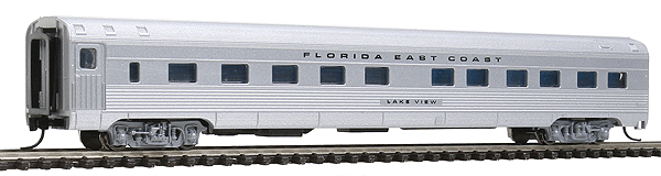 Budd 85' Corrugated-Side 10-6 Sleeper - Ready to Run -- Florida East Coast (silver)