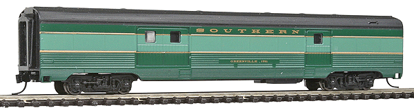 Budd Streamlined Corrugated Side 72' Baggage -- Southern "Crescent"