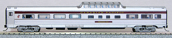 Budd 85' Fluted-Side Mid-Train Dome - Ready to Run -- Amtrak #9459 (Phase IVb, silver, Wide blue & Thin red Stripe, Wave Logo)
