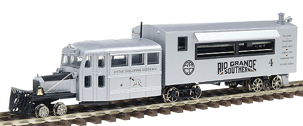 Pierce Arrow Galloping Goose Railbus - Standard Gauge - Standard DC -- Rio Grande Southern #4 (As In Telluride, Colorado)