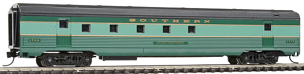 Budd 72' Corrugated-Side Railway Post Office - Ready to Run -- Southern Railway (Crescent, 2-Tone Green)