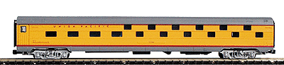 Budd Streamlined Corrugated Side Slumber Coach -- Union Pacific (gray, yellow & red)