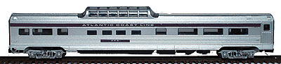Budd 85' Streamlined Corrugated Side Mid-Train Dome -- Atlantic Coast Line