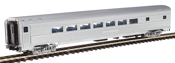 Budd Streamlined Corrugated Side Parlor Car -- Undecorated