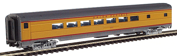 Budd Streamlined Corrugated Side Parlor Car -- Union Pacific (yellow/gray)