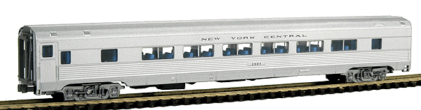 Budd Streamlined Corrugated Side Twin Window Coach -- New York Central