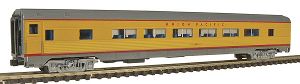 Budd Streamlined Corrugated Side Twin Window Coach -- Union Pacific