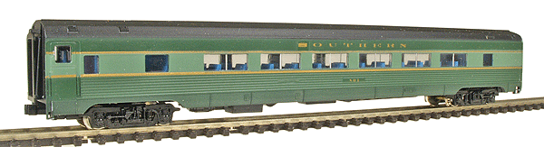 Budd Streamlined Corrugated Side Twin Window Coach -- Southern "Crescent"
