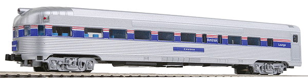 Budd Streamlined Corrugated Side Round End Observation Car -- Amtrak Phase IV
