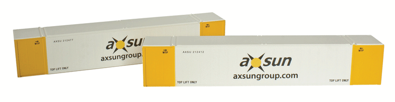 53' Sheet/Post Rivet Side Container -- Axsun Containers Set #2 (white, yellow, black) pkg(2)