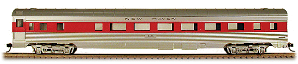 85' Corrugated Coach -- New Haven (silver, red)