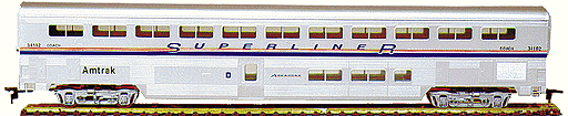 85' Streamlined Superliner Amtrak Phase IV -- Coach
