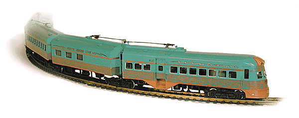 Electric "Electroliner" 4-Car Train Powered -- Undecorated