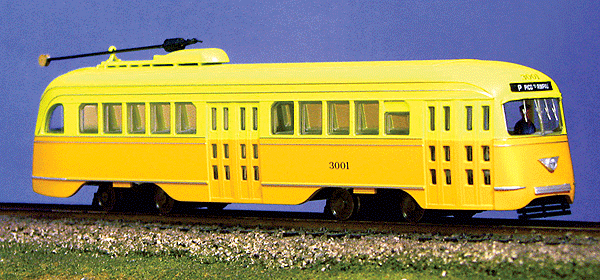 President's Conference Committee (PCC) Streetcar - Standard DC -- Los Angeles #3001 (two-tone yellow)