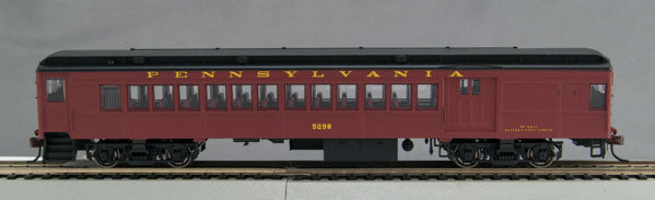 P54 Heavyweight Combine - Ready to Run -- Pennsylvania Railroad #4701 (Tuscan, black, Roman Lettering)