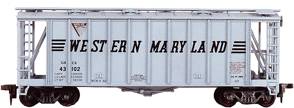 40' Airslide Covered Hopper - Original -- Western Maryland