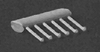 Nut-Bolt-Washer Castings (Plastic) pkg(24) -- Scale 3/4" Nut w/2" Washer