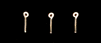 Formed Wire Eye Bolt Lift Rings -- Scale 3-1/2"  8.9cm pkg(10)