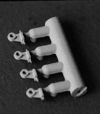 Coupler Lift Bar - Brackets Only -- Plastic pkg(8)