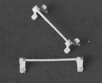 Freight Car Grab Irons -- Bracket Type - 22" (Molded in Delrin) pkg(8)