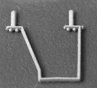 Freight Car Stirrups - Offset Bottom Mount pkg(8) -- Angled - 18 x 12-1/2"  45.7 x 31.8cm