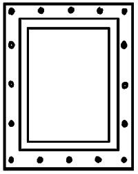 Caboose Window -- Rectangular Northeastern Style pkg(4; Cast Metal)