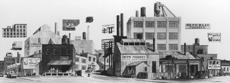 Background Rail Scene -- Industrial District
