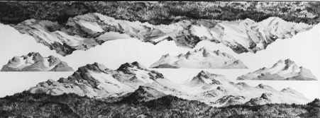 Background Rail Scene -- Mountains