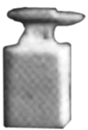 Miniature Tools -- Anvil w/Stand pkg(2)