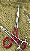 Hemostat -- Curved Blade
