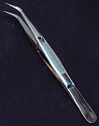 Curved Tweezers -- 4-1/2"  11.4cm