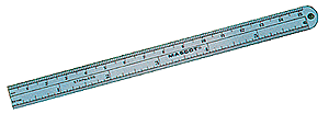 Ruler - 6"  12.7cm -- Imperial & Metric Units