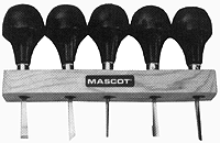 Woodworking Tool Set-Miniature -- Mushroom-Shaped Handles