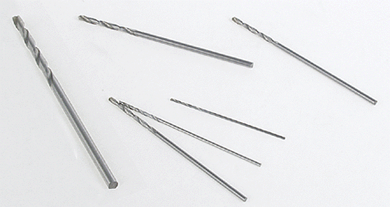 Carbon Twist Drill Bit Assortment Set of 6 -- One each number 50, 56, 60, 65, 70, 76