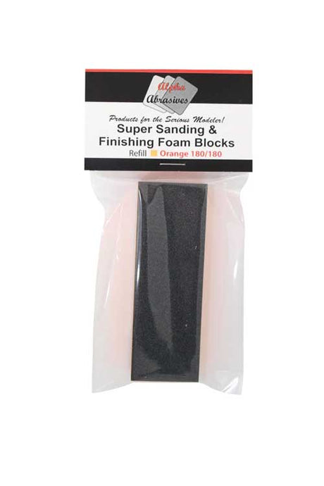 Sanding Foam Block -- Orange - 180 Grit