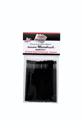 Ultrabrush Applicator Brush - Microbrush(R) -- Black pkg(25)
