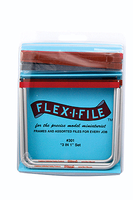 Flex-I-File 3-in-1 -- 3 Frames plus 7 Each Fine, Medium & Coarse Tapes