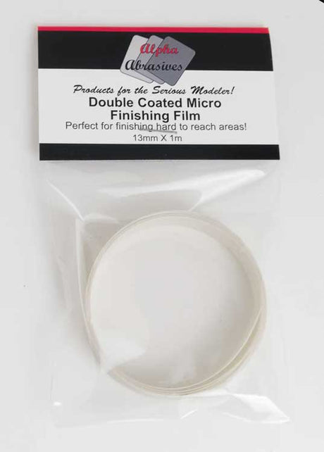 Double-Coated Micro Finishing Film -- Double-Sided 150 & 320 Grit, 1/2 x 40"