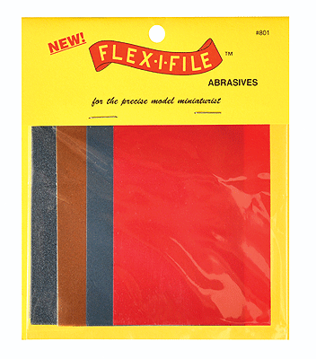 Flex-I-File Abrasives Package -- Includes 2 Sheets Each #150, 280, 320 & 600 Grit