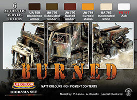 Acrylic Paint Set - Lifecolor(R) -- Dust & Rust Weathering Set - 6 Colors