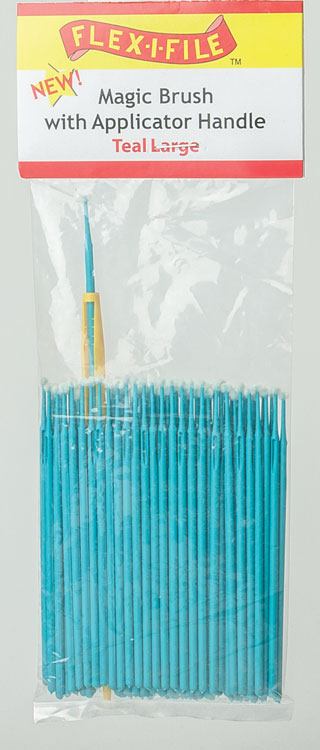 Magic Brush Bulk Pack -- Large (teal) pkg(100)