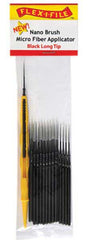 Nano Brush -- Long Tip & 1 Applicator Handle/Holder (black) pkg(24)