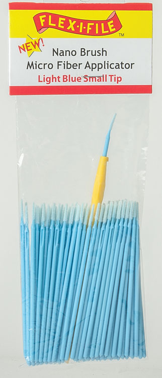 Nano Brush Bulk Pack -- Short Tip (light blue) pkg(100)