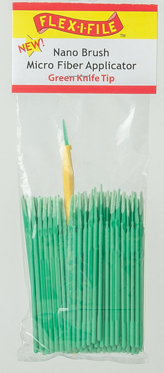 Nano Brush Bulk Pack -- Long Tip (black) pkg(100)