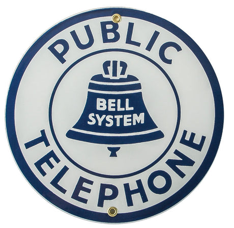 Railroad Sign -- Public Telephone